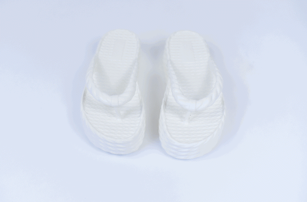 CHINELO PLATAFORMA ALTA  TRANÇADO EVA BRANCO - Imagem 3