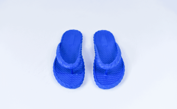 CHINELO PLATAFORMA BAIXA TRANÇADO EVA AZUL - Imagem 3