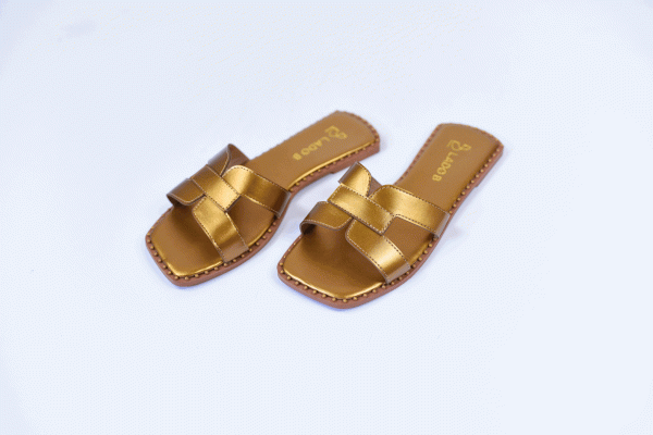 CHINELO FEMININO FAIXA H BRONZE